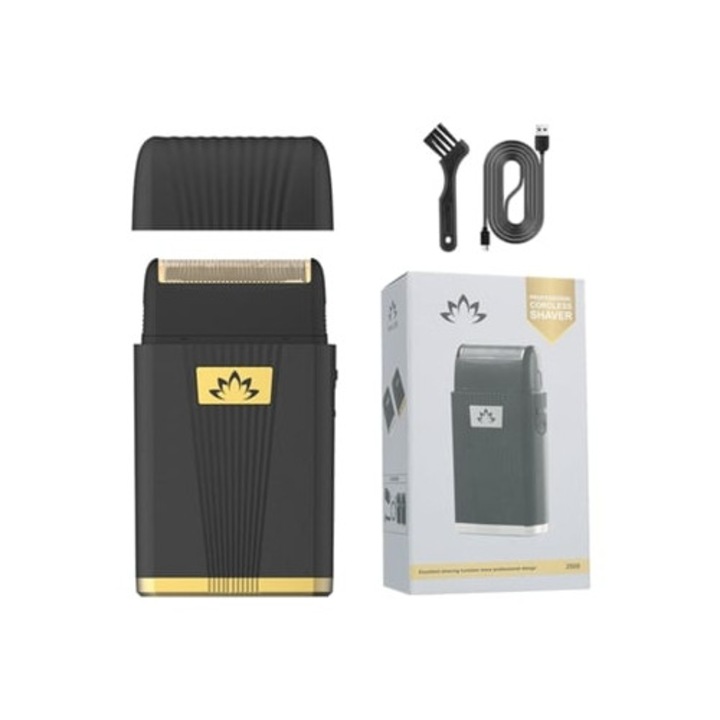 Aparat de ras electric, Rechargeable Black Gold Blade, negru