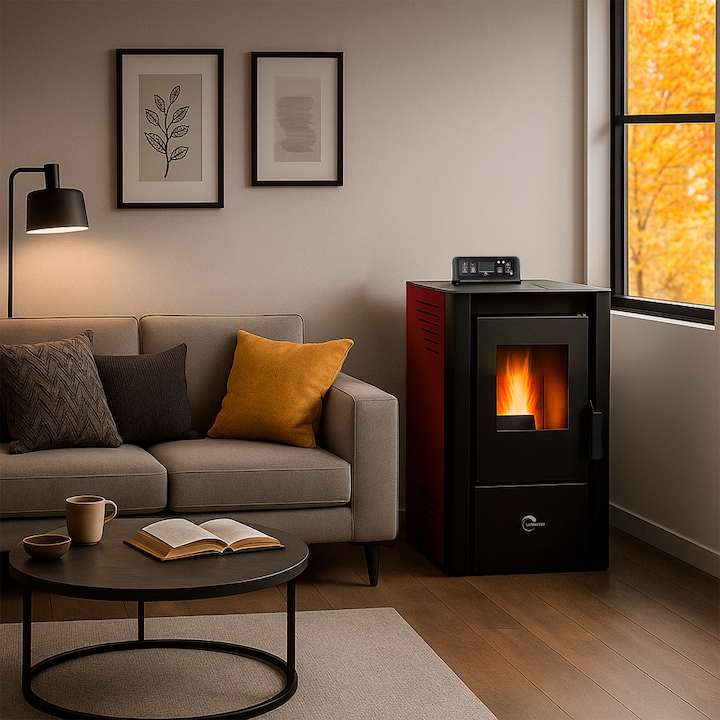 Soba pe granule Anita 9,4 kW Bordeaux Sannover