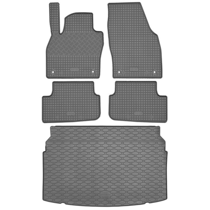 Csomagtartó RIGUM 437263 + Szőnyegek RIGUM 904246 - Volkswagen Polo VI Hatchback 2017.10. hótól - AV2 Elől - FELSZERELVE