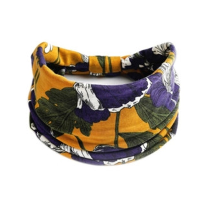 Bentite elastice din bumbac, stil boho, set de 2 bucati, multicolor