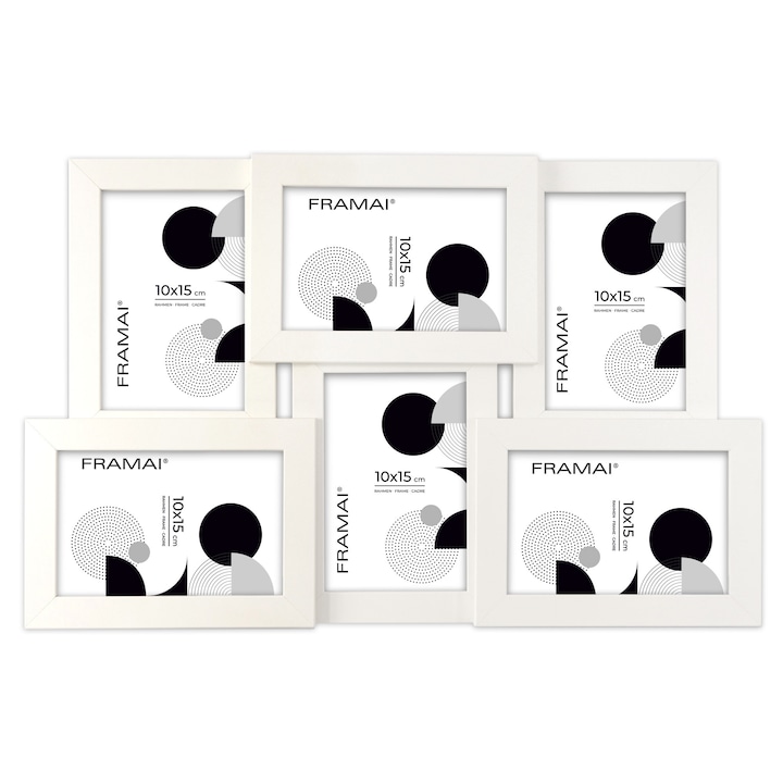 Multirama rama foto pentru 6 fotografii 10x15 cm - galerie pentru 6 fotografii MULTI HEN 1