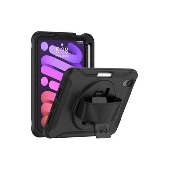 Husa tableta, compatibila cu iPad Mini (2021), neagra