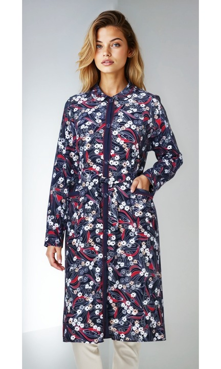 Дамско палто за зимата StarFashion, Тъмносин