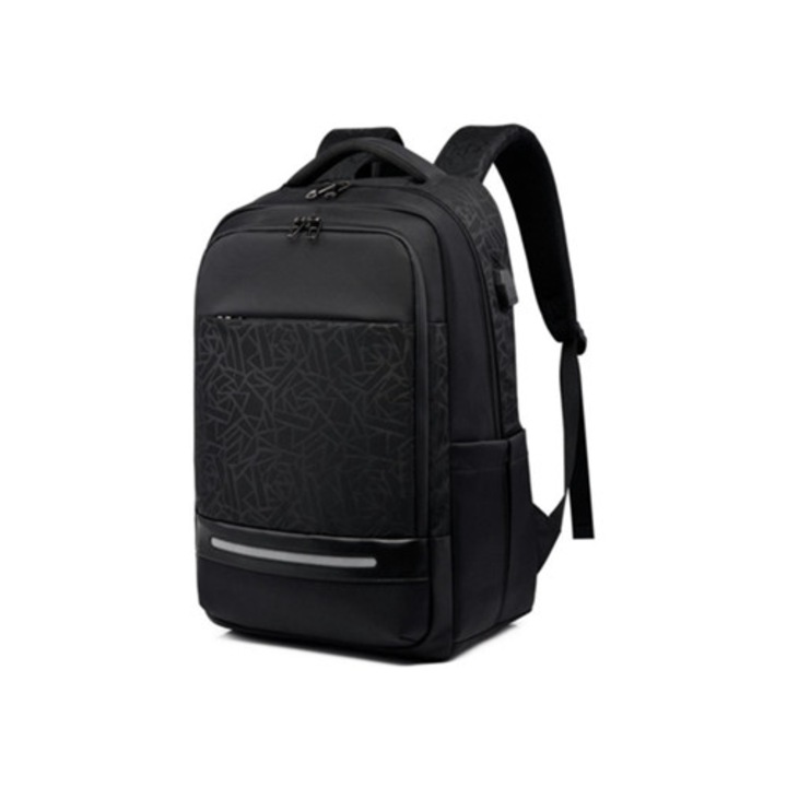 Laptop hátizsák, nagy kapacitású, terepmintás, USB töltőporttal