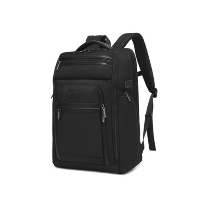 Unisex laptoptáska USB porttal, fekete