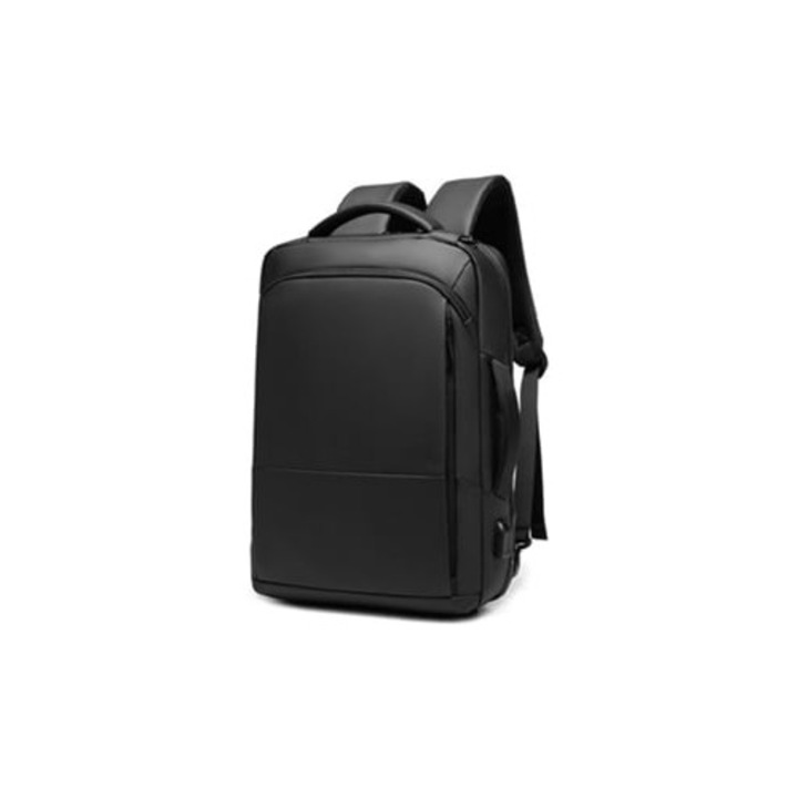 Férfi hátizsák, alkalmi, fekete, férfias stílusú, laptophoz