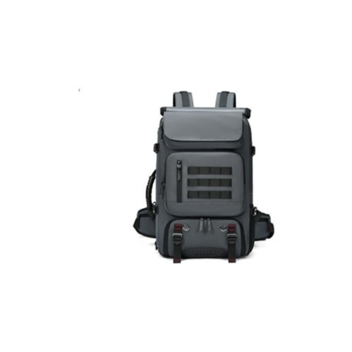 Rucsac barbati, gri, pentru calatorii, anti-furt, dimensiuni 30x45cm