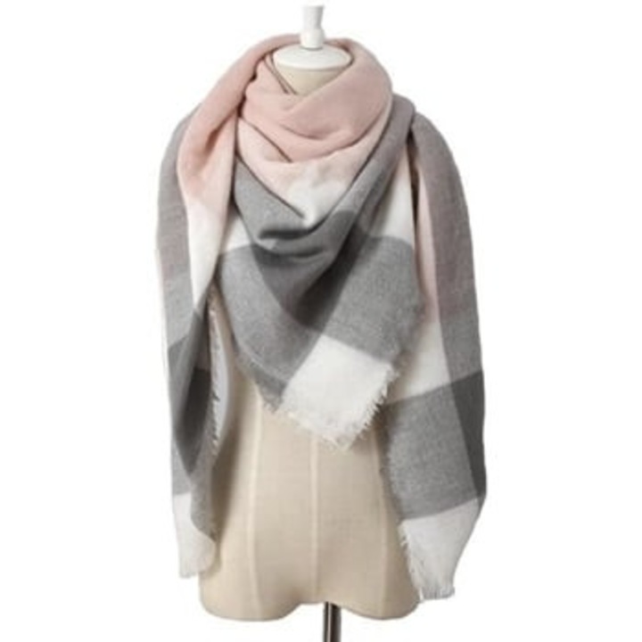 Puha fehér női sál