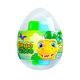 Jajo Dinozaura szett 4 színű habgyurmával, dinoszaurusz figura, 10x7cm