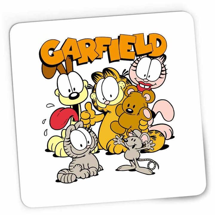 Gaming egérpad Garfield Dream Team Pisici, 21x19cm