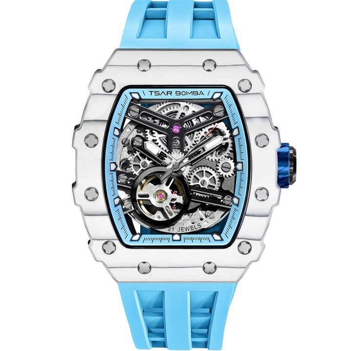 Ceas barbatesc Tsar Bomba TB8208CF-06, Automatic, 44mm, 5ATM