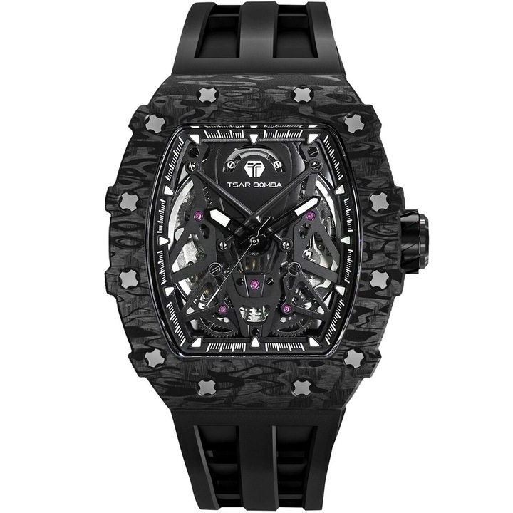 Ceas barbatesc Tsar Bomba TB8207CF-01, Automatic, 44mm, 5ATM