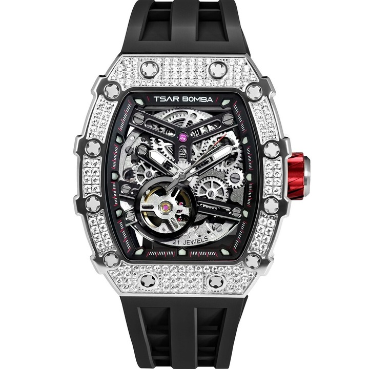 Ceas barbatesc Tsar Bomba TB8208D-06, Automatic, 44mm, 5ATM