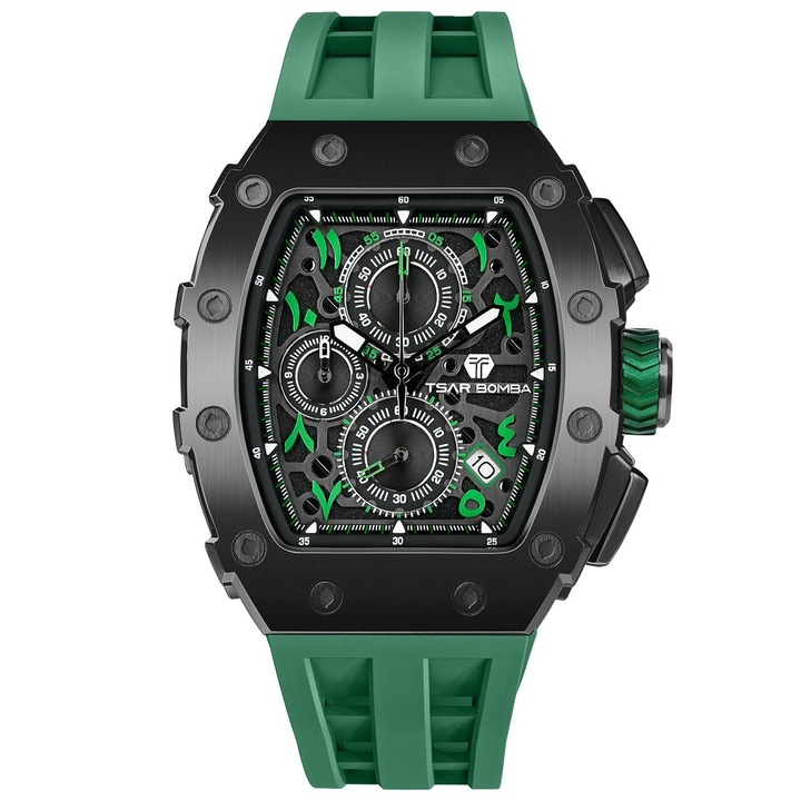 Ceas barbatesc Tsar Bomba TB8204QA-06, Quartz, 44mm, 5ATM