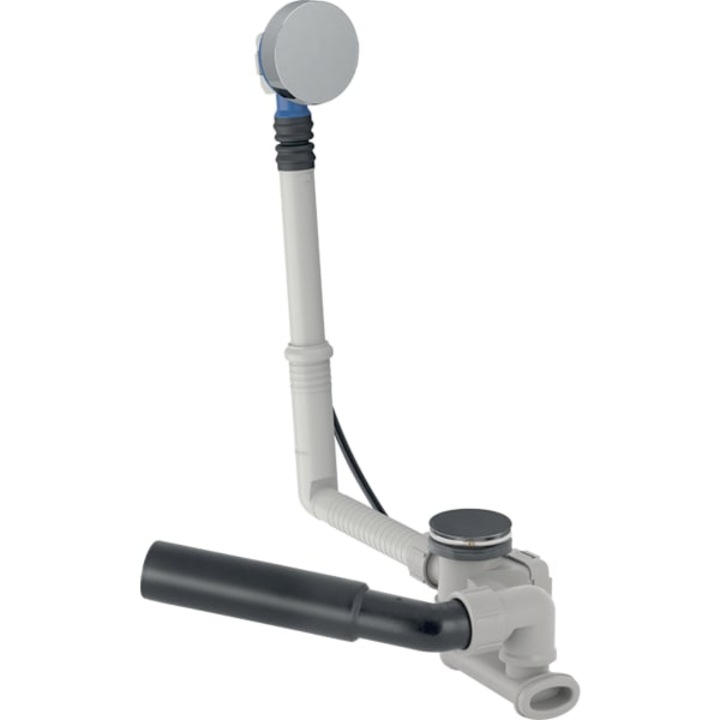 Sistem sifon pentru cada Geberit 150.530.21.6 , ventil cu pop-up, actionare prin rotire