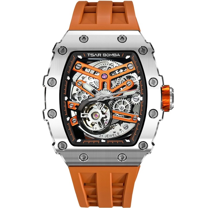 Ceas barbatesc Tsar Bomba TB8208A-18, Automatic, 44mm, 5ATM