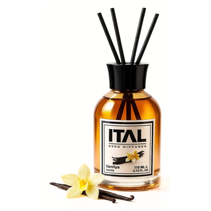Odorizant de camera ITAL Vanilla Dream, Parfum de Vanilie + Betisoare bambus 110 ml