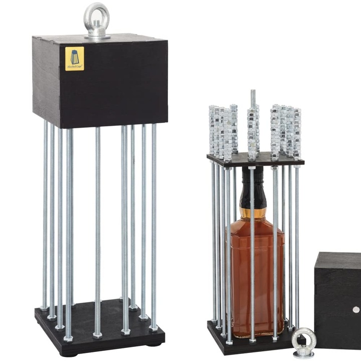 Vicces ajándék férfiaknak, Alcohol Cage, whisky doboz, születésnapi buli
