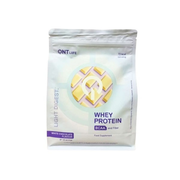 Whey Proteina din zer fara gluten cu aroma de ciocolata alba QNT Light Digest 500gr