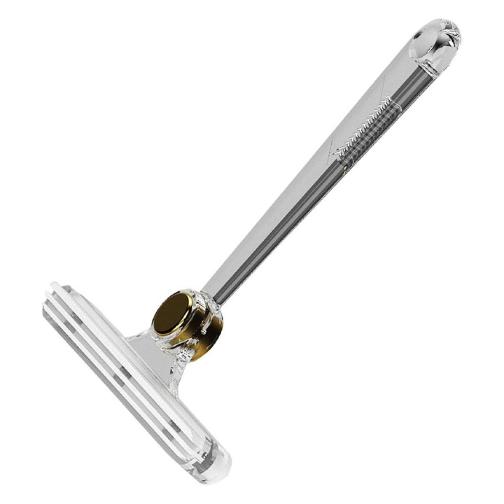 Четка за премахване на мъх и косми от домашни любимци, двойна, бяла, 12 x 14.5 см