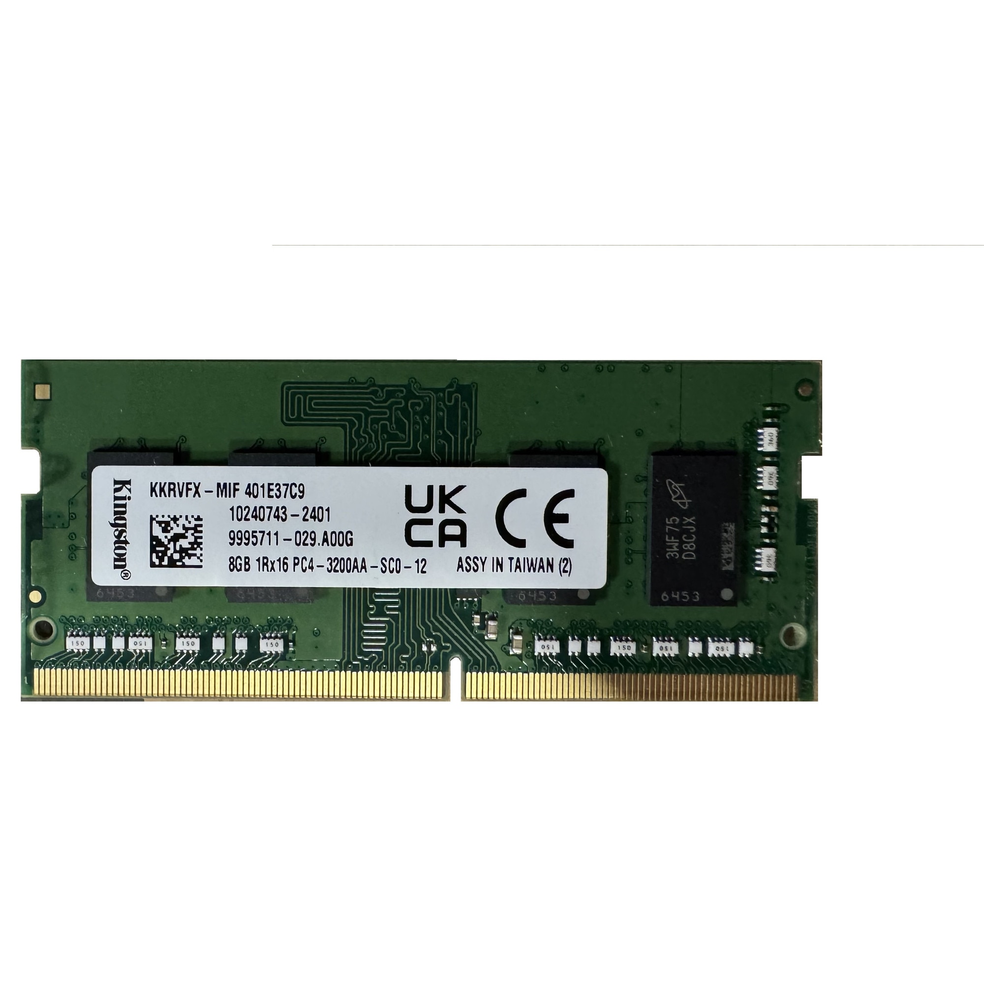 Kingston 8GB DDR4 SO-DIMM （KKRVFX-HYC) Memorie RAM Kingston, KKRVFX-MIF 8GB, SO-DIMM DDR4, 3200 MHz - eMAG.ro