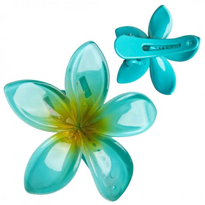 Дамска щипка за коса, Carla, Kyprianou, тюркоаз, Един размер INTL