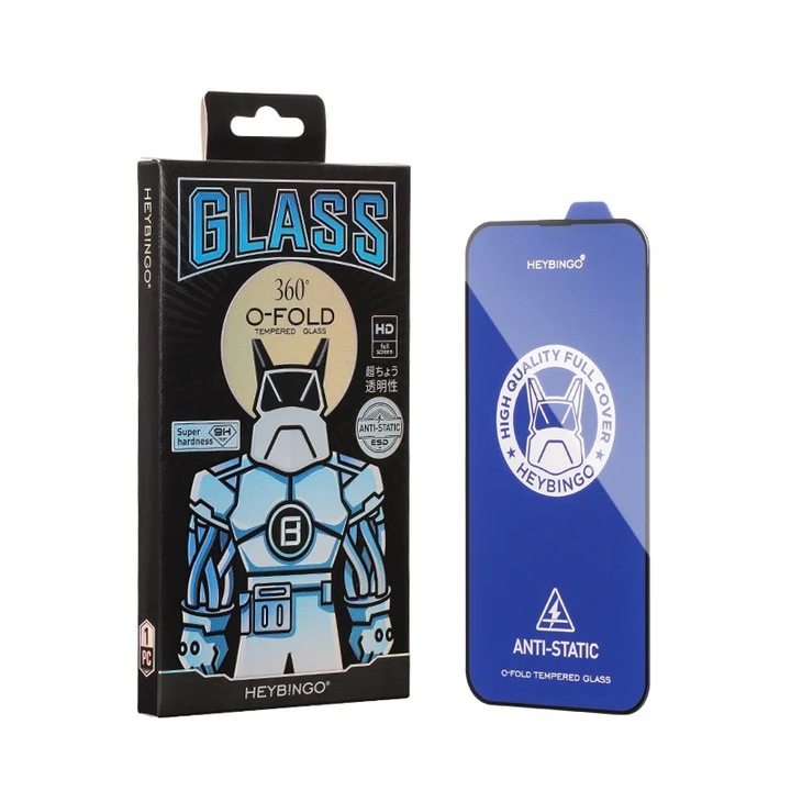 Folie protecție sticlă NCC pentru iPhone 15 Plus, sticlă securizată, calitate superioară