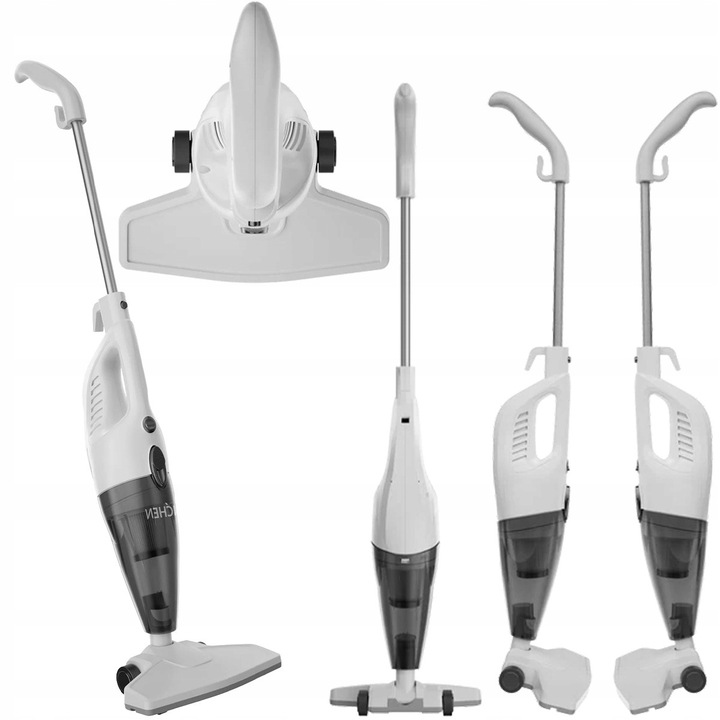 Aspirator Vertical 2 In 1 Cu Accesorii, Enchen, V1, Putere Motor 650 W, Putere De Aspiratie 14 Kpa, Capacitate Recipient Praf 1, 2 L, Lungime Cablu De Alimentare 5 M, Alb