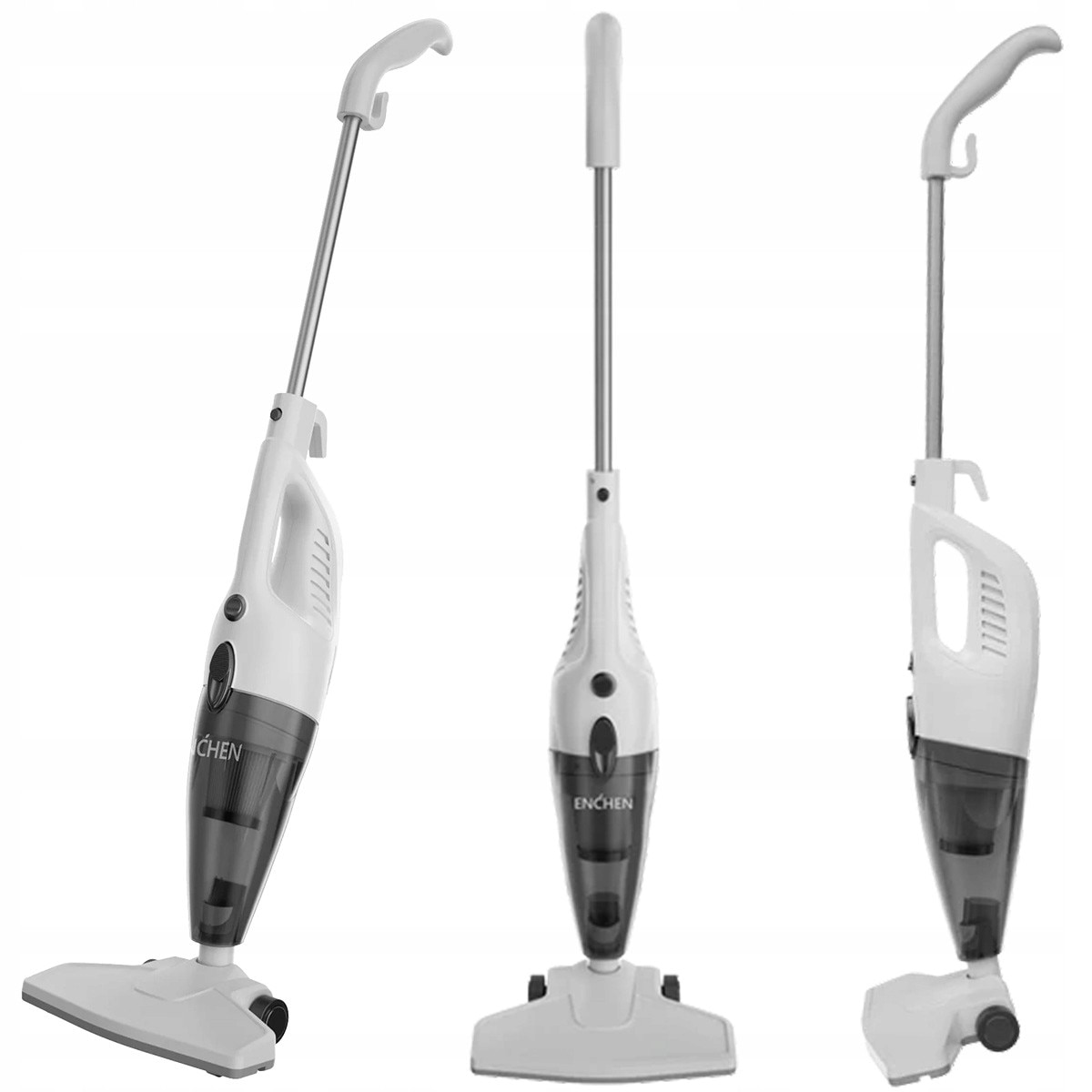 Aspirator Vertical 2 In 1 Cu Accesorii, Enchen, V1, Putere Motor 650 W, Putere De Aspiratie 14 Kpa, Capacitate Recipient Praf 1, 2 L, Lungime Cablu De Alimentare 5 M, Alb