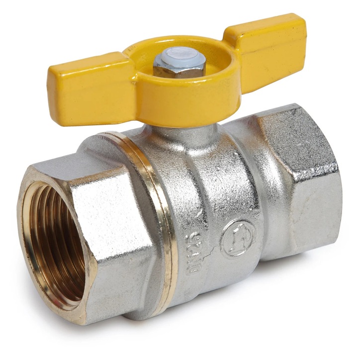 Robinet cu bila, EVOSANITARY, 3/4", interior-interior, alama