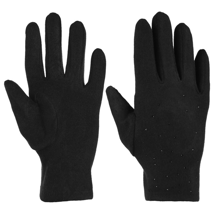 MANUSI NEGRE DE DAMA CU CRISTALE, LA MODA, ELEGANTE MORAJ