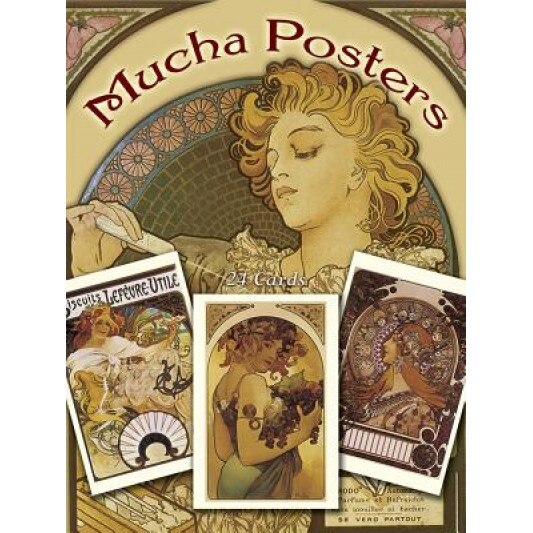 Mucha Posters Postcards: 24 Ready-To-Mail Cards, Mucha, Alphonse Maria Mucha