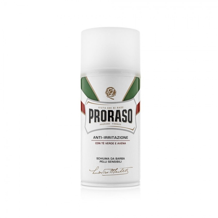 Пяна за бръснене за чувствителна кожа PRORASO White 300 мл