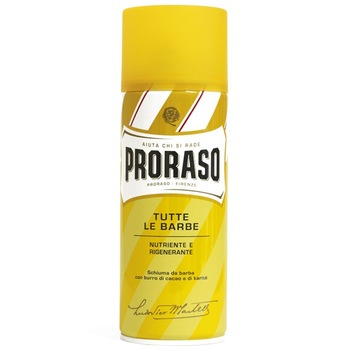 Spuma de ras regeneratoare PRORASO Yellow 400 ml Spuma de ras regeneratoare PRORASO Yellow 400 ml