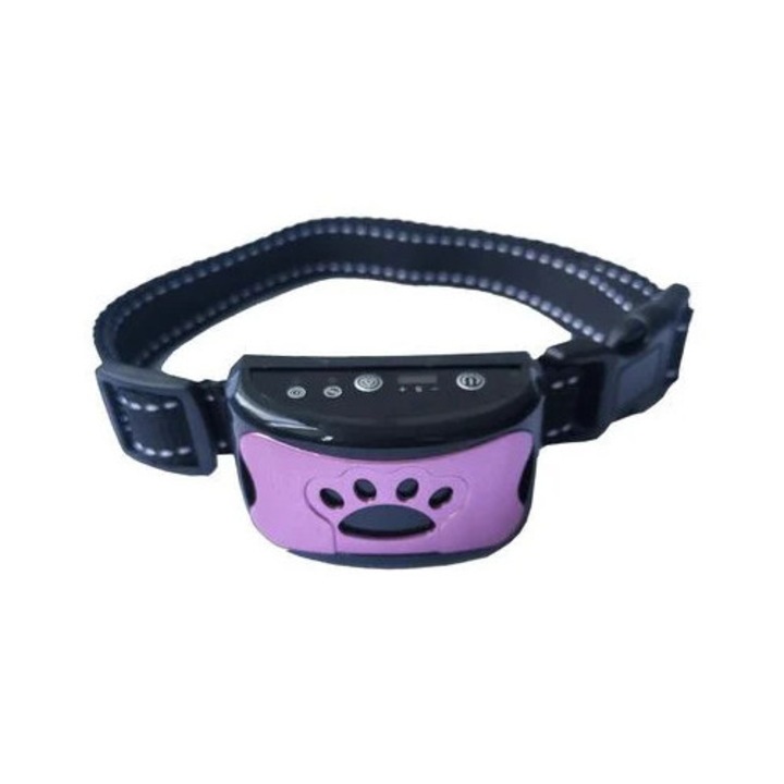 Zgarda pentru catei Miofth 3 in 1, Mov/Negru