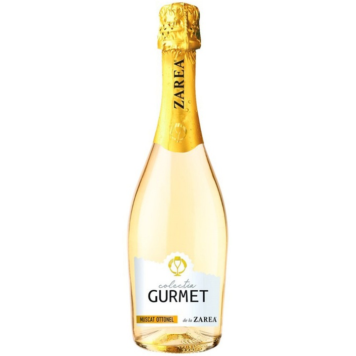 Vin Spumant Alb Zarea Gurment Muscat Ottonel, Dulce, 7.5%, 0.75l