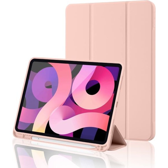 Husa Smart Cover compatibila cu Ipad Air 11 2025/2026, M3/M4, inchidere magnetica, Rebound Pencil, Roz Pal, TELGORBCS