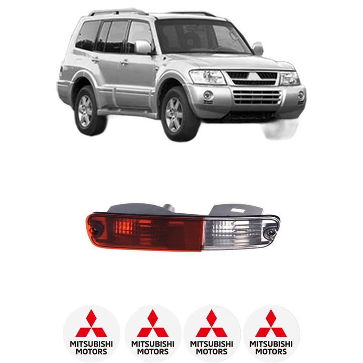 Lampa Stop Spate Dreapta MITSUBISHI PAJERO III (V7_W, V6_W) din 2000-2007, Auto, DEPO, 4x Stickere auto cu MITSUBISHI