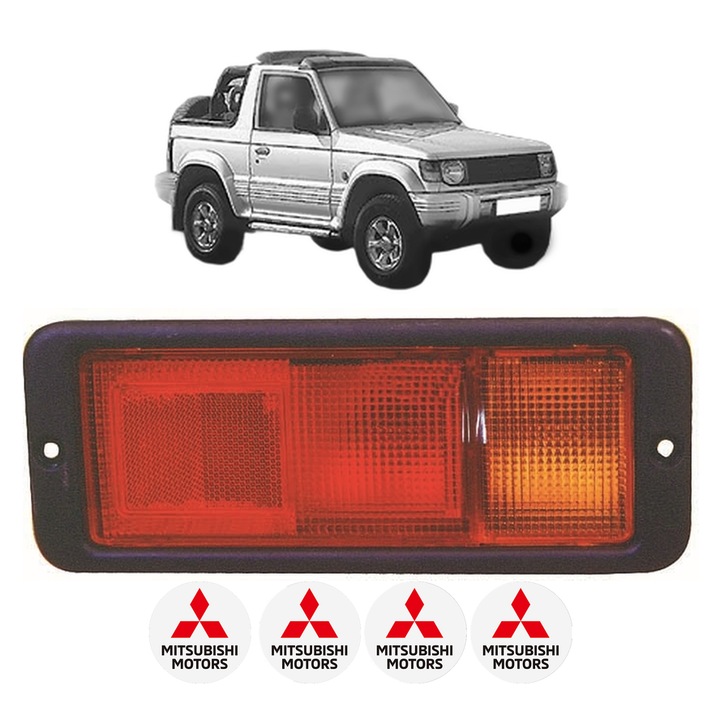Lampa Stop Spate Dreapta MITSUBISHI PAJERO II Canvas Top (V2_C, V4_C) din 1990-2000, Auto, DEPO, 4x Stickere auto cu MITSUBISHI