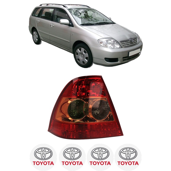 Lampa Stop Spate Stanga TOYOTA COROLLA Estate (_E12_) din 2002-2007, Auto, DEPO, 4x Stickere auto cu TOYOTA