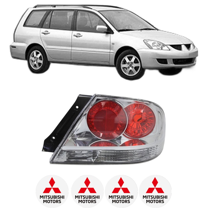Lampa Stop Spate Dreapta MITSUBISHI LANCER VII Estate (CS_W, CT_W) din 2003-2008, Auto, DEPO, 4x Stickere auto cu MITSUBISHI