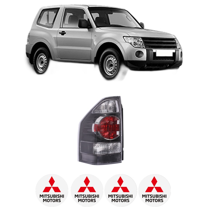 Lampa Stop Spate Stanga MITSUBISHI PAJERO IV (V8_W, V9_W) din 2006-2016, Auto, DEPO, 4x Stickere auto cu MITSUBISHI