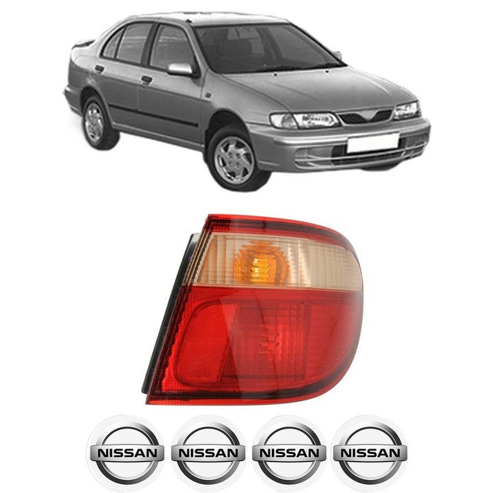 Lampa Stop Spate Dreapta NISSAN ALMERA I (N15) din 1995-2000, Auto, DEPO, 4x Stickere auto cu NISSAN