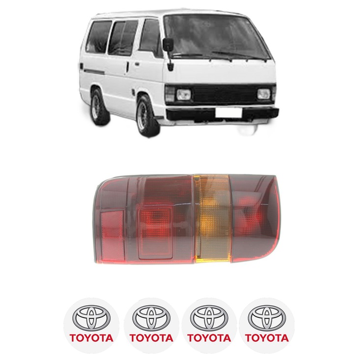Lampa Stop Spate Stanga TOYOTA HIACE IV Bus (_H1_) din 1987-2004, Auto, DEPO, 4x Stickere auto cu TOYOTA