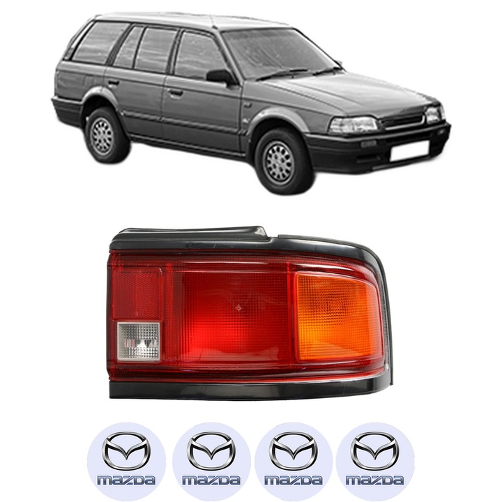 Lampa Stop Spate Dreapta MAZDA 323 III Station Wagon (BW) din 1986-1995, Auto, DEPO, 4x Stickere auto cu MAZDA