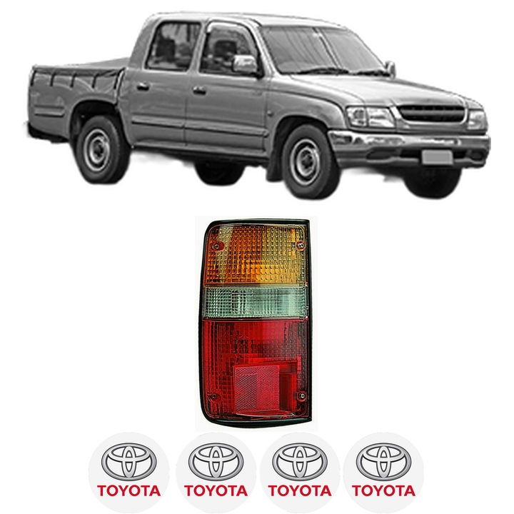 Lampa Stop Spate Stanga TOYOTA HILUX VI Pickup (_N1_) din 1997-2005, Auto, DEPO, 4x Stickere auto cu TOYOTA