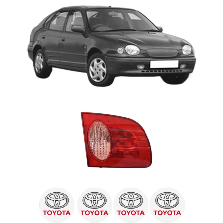 Lampa Stop Spate Stanga TOYOTA COROLLA Liftback (_E11_) din 1997-2002, Auto, DEPO, 4x Stickere auto cu TOYOTA