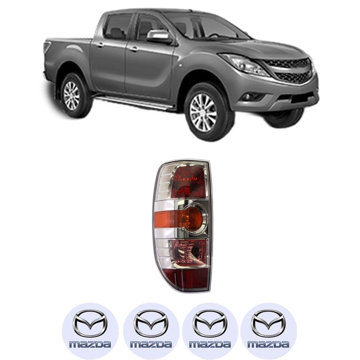 Lampa Stop Spate Stanga MAZDA BT-50 Pickup (CD, UN) din 2006-2015, Auto, DEPO, 4x Stickere auto cu MAZDA