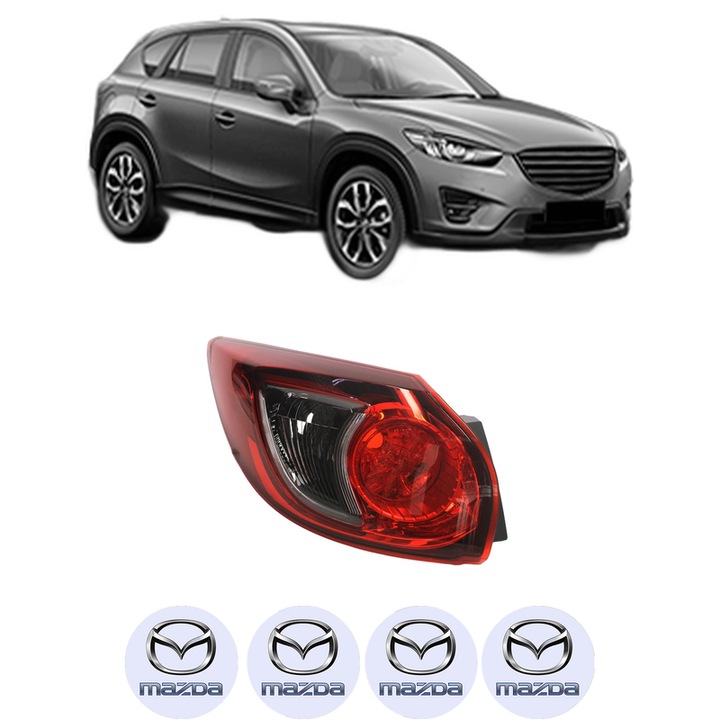 Lampa Stop Spate Stanga MAZDA CX-5 (KE, GH) din 2011-2017, Auto, DEPO, 4x Stickere auto cu MAZDA