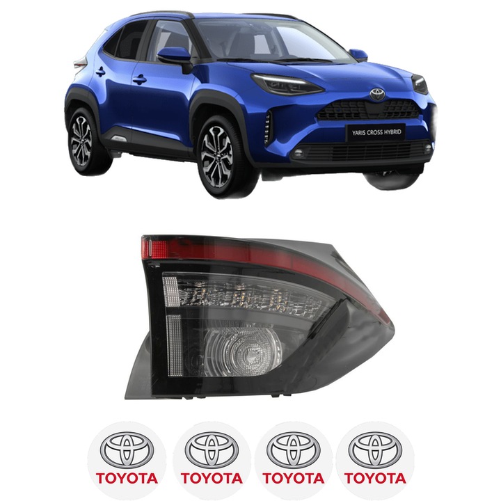 Lampa Stop Spate Dreapta TOYOTA YARIS CROSS (MXP_) din 2020-2024, Auto, DEPO, 4x Stickere auto cu TOYOTA